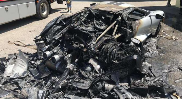 Ford GT Catches Fire
