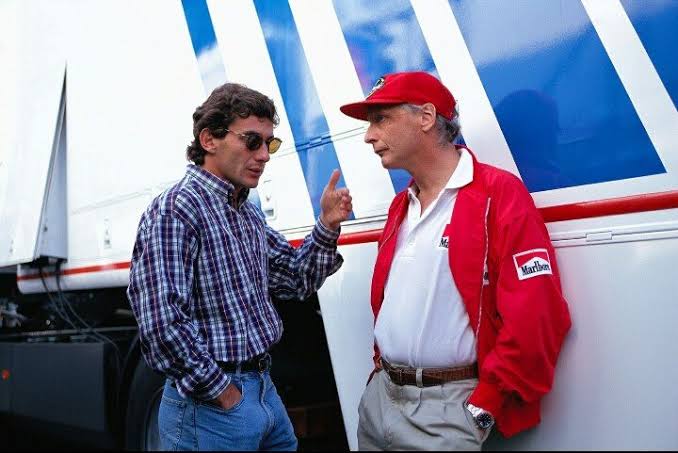 Niki with Senna just hours before fatal crash