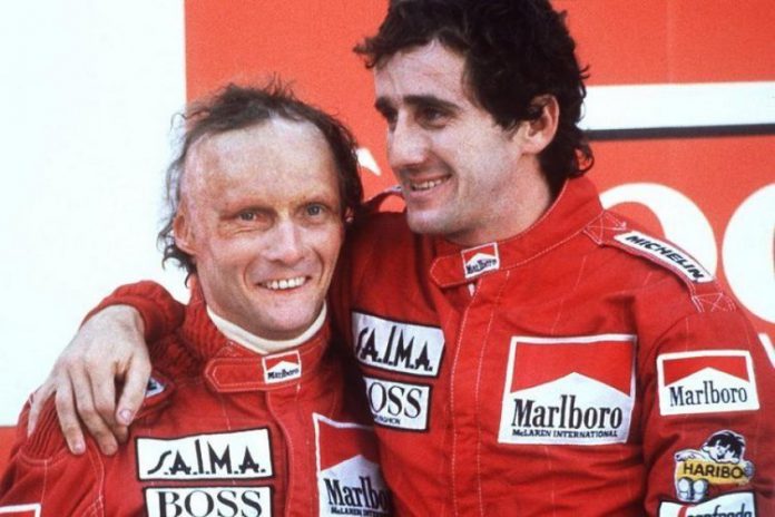 Portugal 1984, Niki Lauda beats Alain Prost to F1 title.