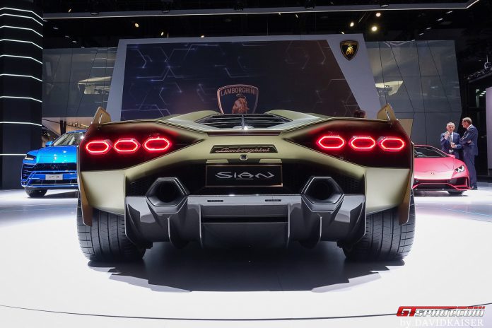 Lamborghini Sian Rear View